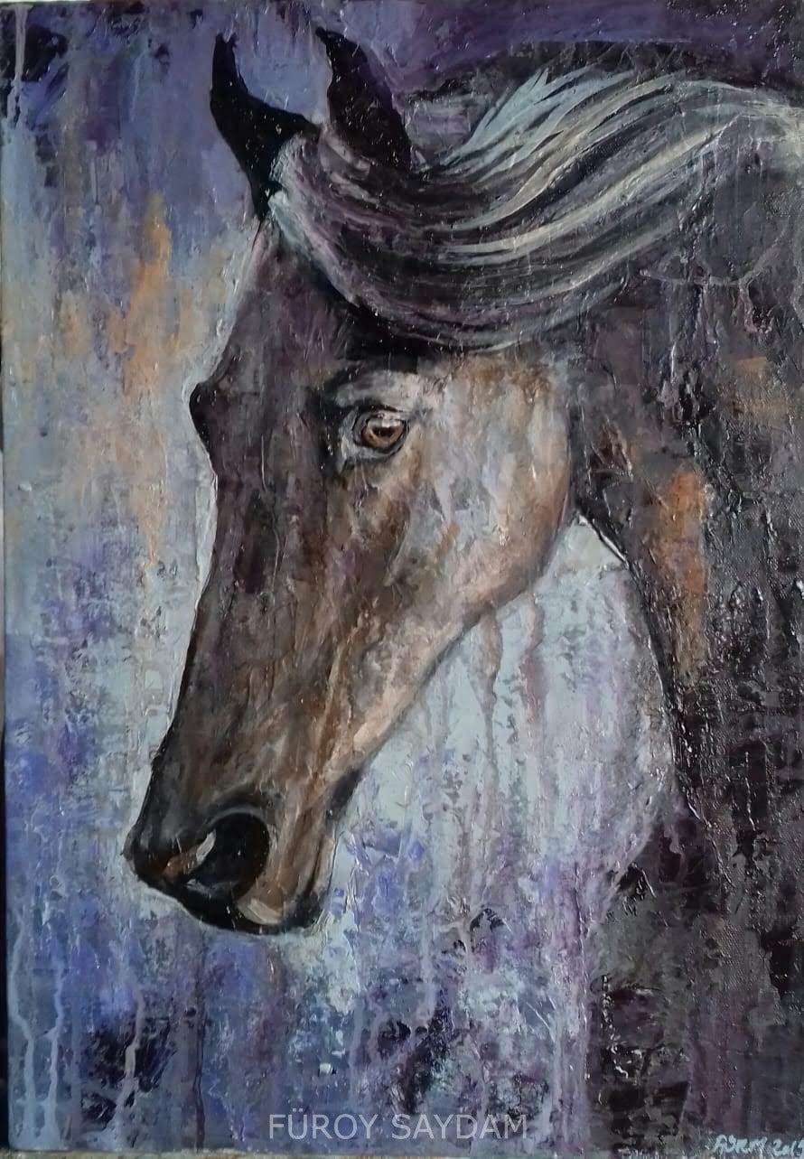 Füroy Saydam Canvas Oil painting ressam